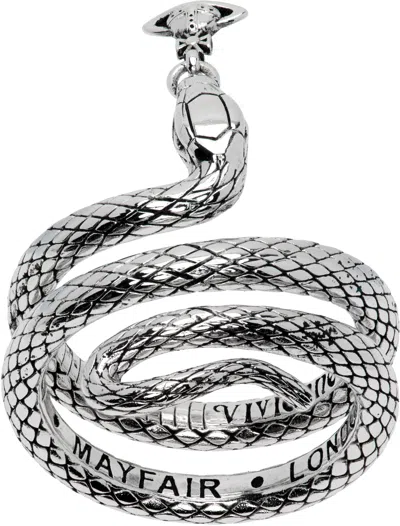 Vivienne Westwood Albane Ring In Gray