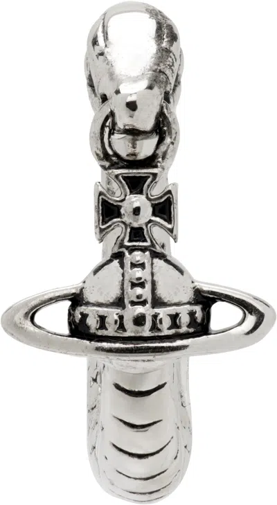 Vivienne Westwood Albane Small Single Earring In Red