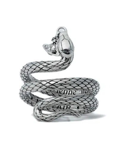 Vivienne Westwood Albane Snake-design Ring In Metallic
