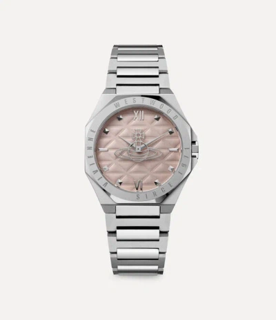 Vivienne Westwood Aldgate Watch -pink-and-silver -pink-and-silver Women In Metallic