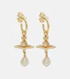 Vivienne Westwood Aleksa Earrings In Gold