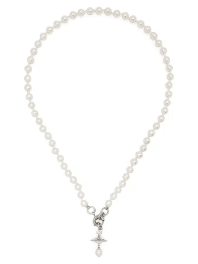 Vivienne Westwood Aleksa Orb Faux Pearl Necklace