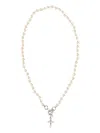 Vivienne Westwood Ivory Pearls Aleksa Necklace In Multi