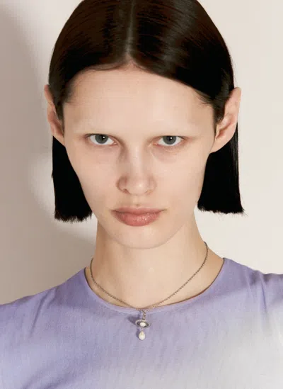 Vivienne Westwood Aleksa Pendant Necklace In Silver
