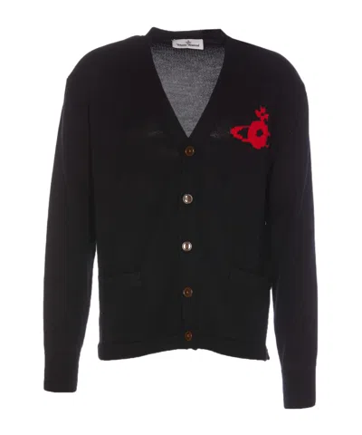 VIVIENNE WESTWOOD VIVIENNE WESTWOOD BUTTON-UP V-NECK CARDIGAN
