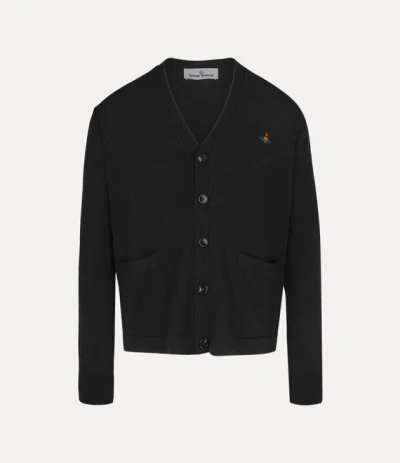 Vivienne Westwood Alex Cardigan Cotton / Cashmere Black Xxl Men