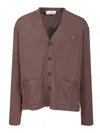 Vivienne Westwood Cotton-cashmere Alex Cardigan In Brown