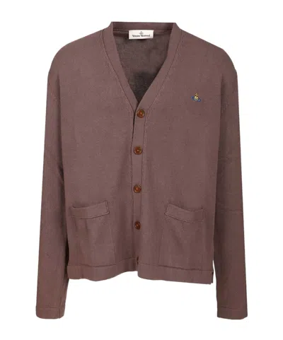 Vivienne Westwood Alex Cardigan Knitwear In Brown