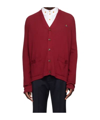 Vivienne Westwood Alex Cardigan In Bordeaux