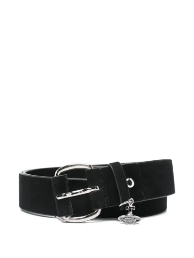 Vivienne Westwood Alex Charm Belt In Black