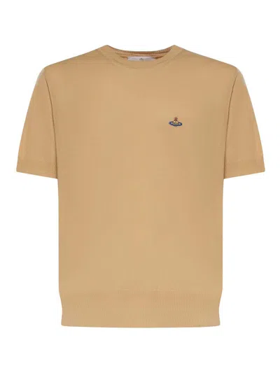 Vivienne Westwood Alex Cotton T-shirt With Logo In Animal Print