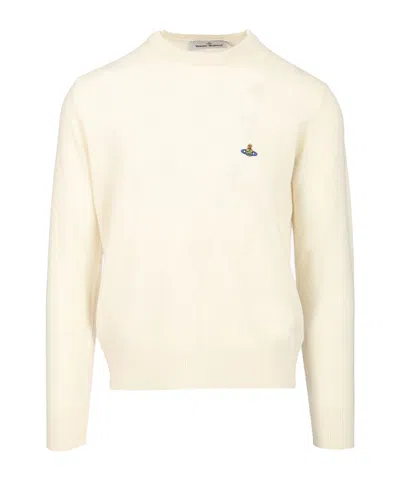 VIVIENNE WESTWOOD VIVIENNE WESTWOOD ORB EMBROIDERED CREWNECK JUMPER