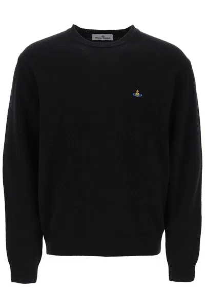Vivienne Westwood Orb Logo-embroidered Jumper In Black