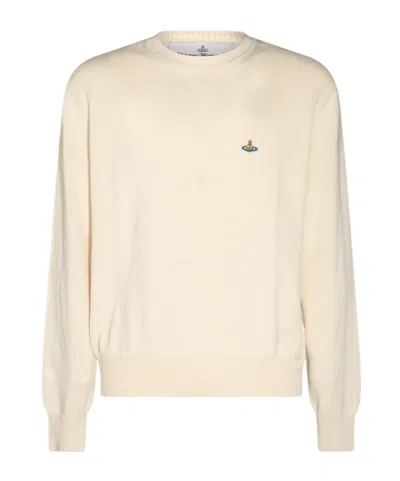 VIVIENNE WESTWOOD VIVIENNE WESTWOOD ALEX ORB EMBROIDERED CREWNECK JUMPER