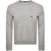 Vivienne Westwood Alex Round Neck Jumper Grey In Gray