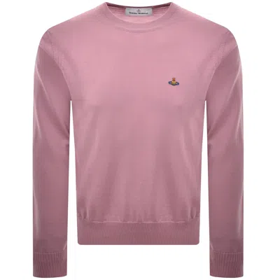 Vivienne Westwood Alex Round Neck Jumper Pink