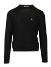 Vivienne Westwood Alex Round Neck Knitwear Black In Black