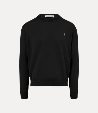 Vivienne Westwood Alex Round Neck Merino Wool / Cashmere Black L Men