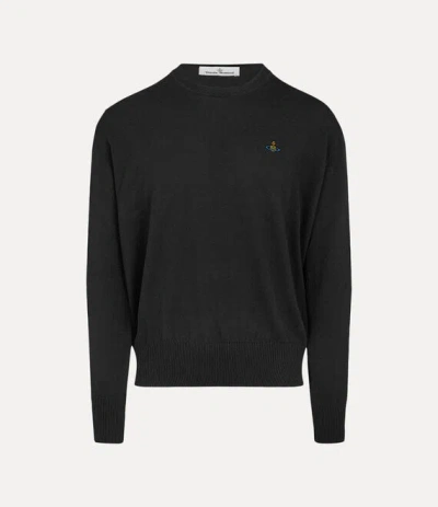 Vivienne Westwood Alex Round Neck Sweater Knitwear Black
