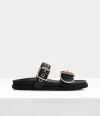 Vivienne Westwood Alex Stud Sandal Leather Black 7-41 Men In Black