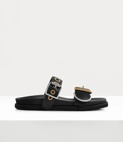 Vivienne Westwood Alex Stud Sandal Leather Black 7-41 Men