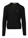 Vivienne Westwood Alex Round Neck Knitwear Black In Black