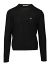 Vivienne Westwood Alex Round Neck Knitwear Black In Multi
