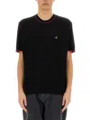 Vivienne Westwood "alex" T-shirt Contrast Trim In Black