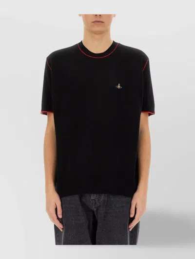 VIVIENNE WESTWOOD "ALEX" T-SHIRT CONTRAST TRIM