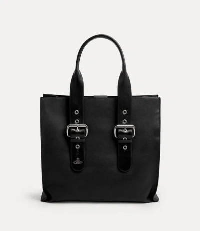 Vivienne Westwood Alex Tote Bag Supple Leather Black