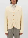 Vivienne Westwood Alex V-neck Cardigan Front Pockets In Neutral