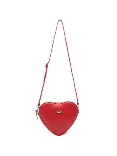 Vivienne Westwood Alexa Heart-shaped Crossbody Bag In Red
