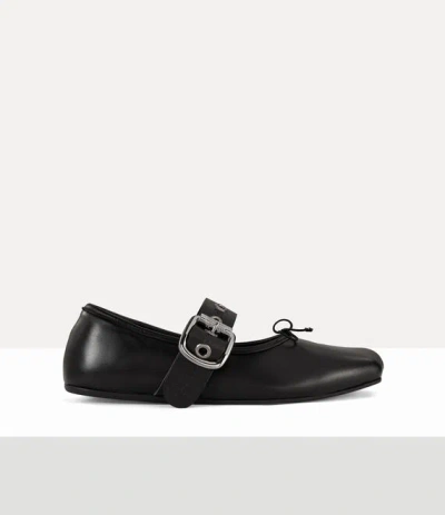 Vivienne Westwood Alice Ballerina Nappa Leather Black 3-36 Women