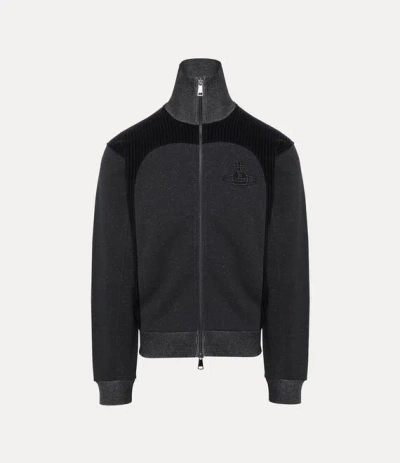 Vivienne Westwood Alien Track Jacket Duoweave Org Felpa Charcoal Xxl Unisex In Gray