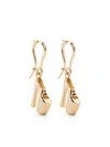 Vivienne Westwood Heel Drop Earrings Polished Finish In Gold