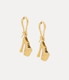 Vivienne Westwood Alienor Earrings Gold Swarovski Crystals Women In Gold