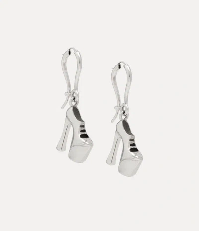 Vivienne Westwood Alienor Earrings Silver Women In Gray