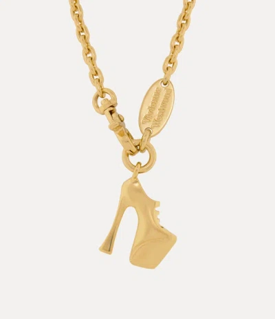 Vivienne Westwood Alienor Long Necklace Gold Swarovski Crystals Women