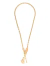 Vivienne Westwood Link Chain Necklace With Shoe Pendant In Gold