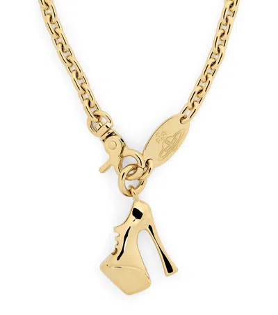 Vivienne Westwood Alienor Pendant Necklace In Gold