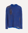 Vivienne Westwood All Nighter Jumper Wool / Viscose / Polyester Metallic-blue S/m Unisex In Metallic-blue