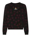 Vivienne Westwood Black And Red Cotton Sweatshirt In Black