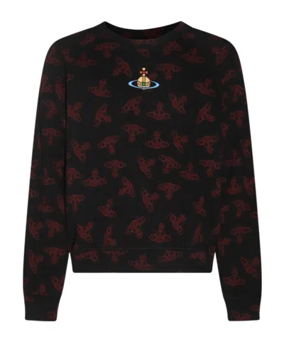VIVIENNE WESTWOOD VIVIENNE WESTWOOD ALL-OVER ORB PRINTED CREWNECK SWEATSHIRT