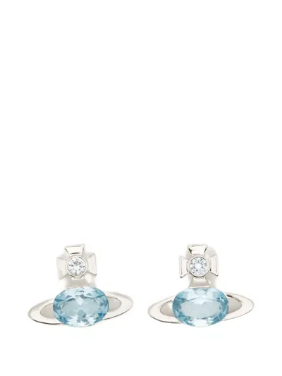 Vivienne Westwood Allie Crystal-embellished Earrings In Pink