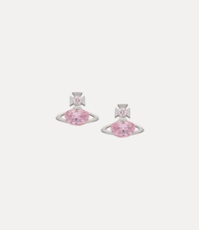 Vivienne Westwood Allie Earrings Silver Cubic Zirconia Women