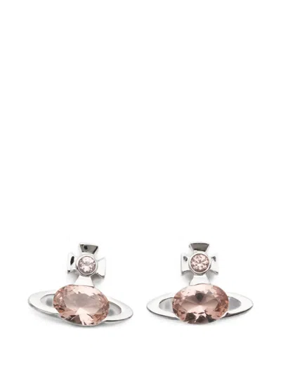 Vivienne Westwood Allie Orb Crystal-embellished Earrings In Metallic