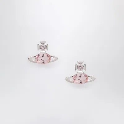 Vivienne Westwood Allie Platinum Earrings In Multi