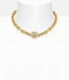 Vivienne Westwood Amaya Chain Necklace Gold Pearls Women In Gold