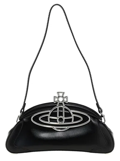 Vivienne Westwood Amber Clutch Bag In Black