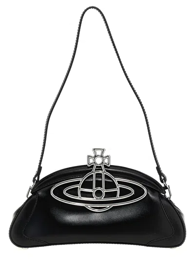 Vivienne Westwood Amber Clutch - Leather - Black In White